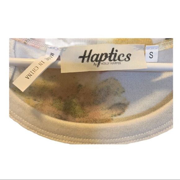  HAPTICS Long Sleeve Floral Soft 100% Cotton midi dress size small New! - Picture 3 of 9